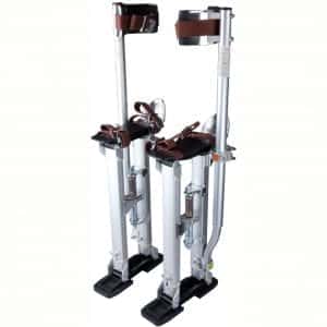Yescom 24"-40" Professional Grade Adjustable Drywall Stilts Taping Paint Stilt Aluminum Silver