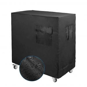 Luxiv Cooler Cart Cover 80 Quart Waterproof Rolling Cover, Black