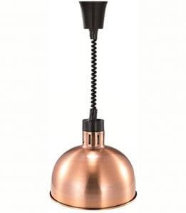 JIAWANSHUN D Type Food Warmer Lamp Food Heat Lamp Warmer with Lamp 250W 290mm (Champagne)