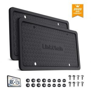  Linkchain Weather-Proof Silicone License Plate Frame