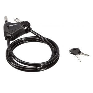 AmazonBasics-Adjustable-6ft-Keyed-Cable-Lock