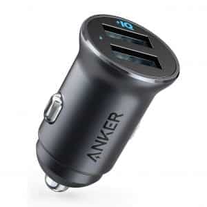  Anker Dual USB Car Charger with Blue LED