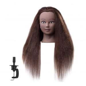 FABA Mannequin Head with 100% Real Hair