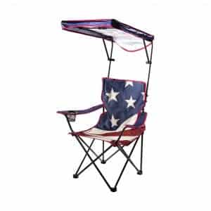 Quik Shade Canopy Folding Chair with American Flag