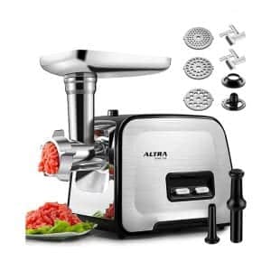 ALTRA Electric Meat Grinder, 2 Stainless Steel Blades