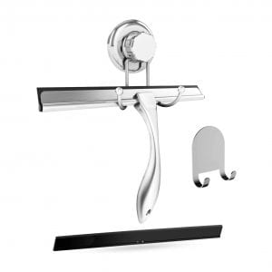 HASKO Accessories Bathroom Shower Squeegee Chrome Plated Built