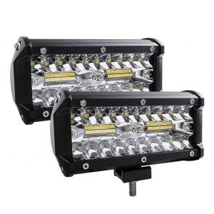 Zmoon LED Light Bar with Spot and Flood Combo Beam (2 Pack)