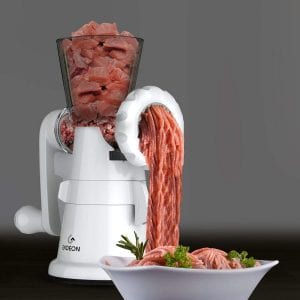 Gideon Hand Crank Meat Grinder with a Powerful Suction Base