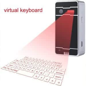 Virtual Laser Keyboard Projector for iPhone Ipad Smartphone and Tablets (Silver)