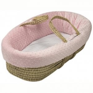 Baby Doll Bedding Heavenly Soft Toy Doll Moses Basket. Doll Carrier for Realistic Pretend Play for Little Girls. Fits American Girl