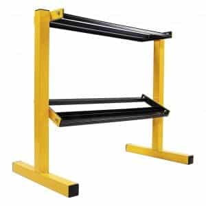 BalanceFrom-Easy-Grab-2-Tier-600-Pound-Capacity-Dumbbell-Rack-Yellow-Black