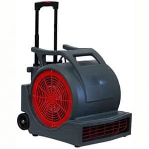 MOUNTO 3-Speed 1Hp 4000 Plus CFMfm Monster Air Mover Floor Carpet Dryers with Handle Wheelkit, Grey