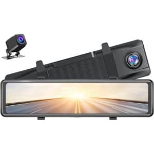 AKASO DL12 2.5K Mirror Dash Cam Voice Control 12 Touch Screen Front and Rear Dual Dash Camera for Cars Enhanced Night Vision Backup Camera with Sony Starvis Sensor