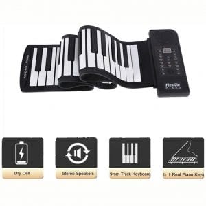 fosa Portable 61-Keys Roll up Soft Silicone Flexible Electronic Digital Music Keyboard Piano New
