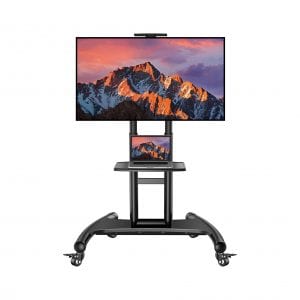 PERLESMITH 32-70 Inch Height Adjustable Portable TV Stand