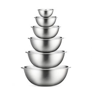 FineDine Stainless Steel Mixing Bowls