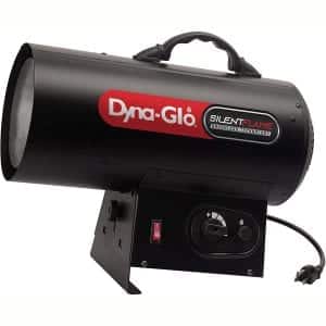 Dyna-Glo 60,000-BTU Quiet Portable Propane Forced Air Heater, Black