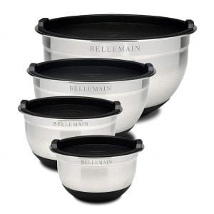  Bellemain Non-Slip Stainless-steel Mixing Bowls