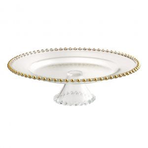Elegance Footed Glass Plate