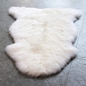 WaySoft Fluffy Sheepskin Rug (Single Pelt, Natural)