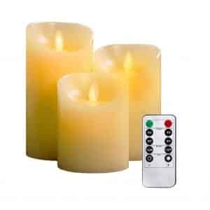 Yiwer Flameless Candles with Dancing LED Flames