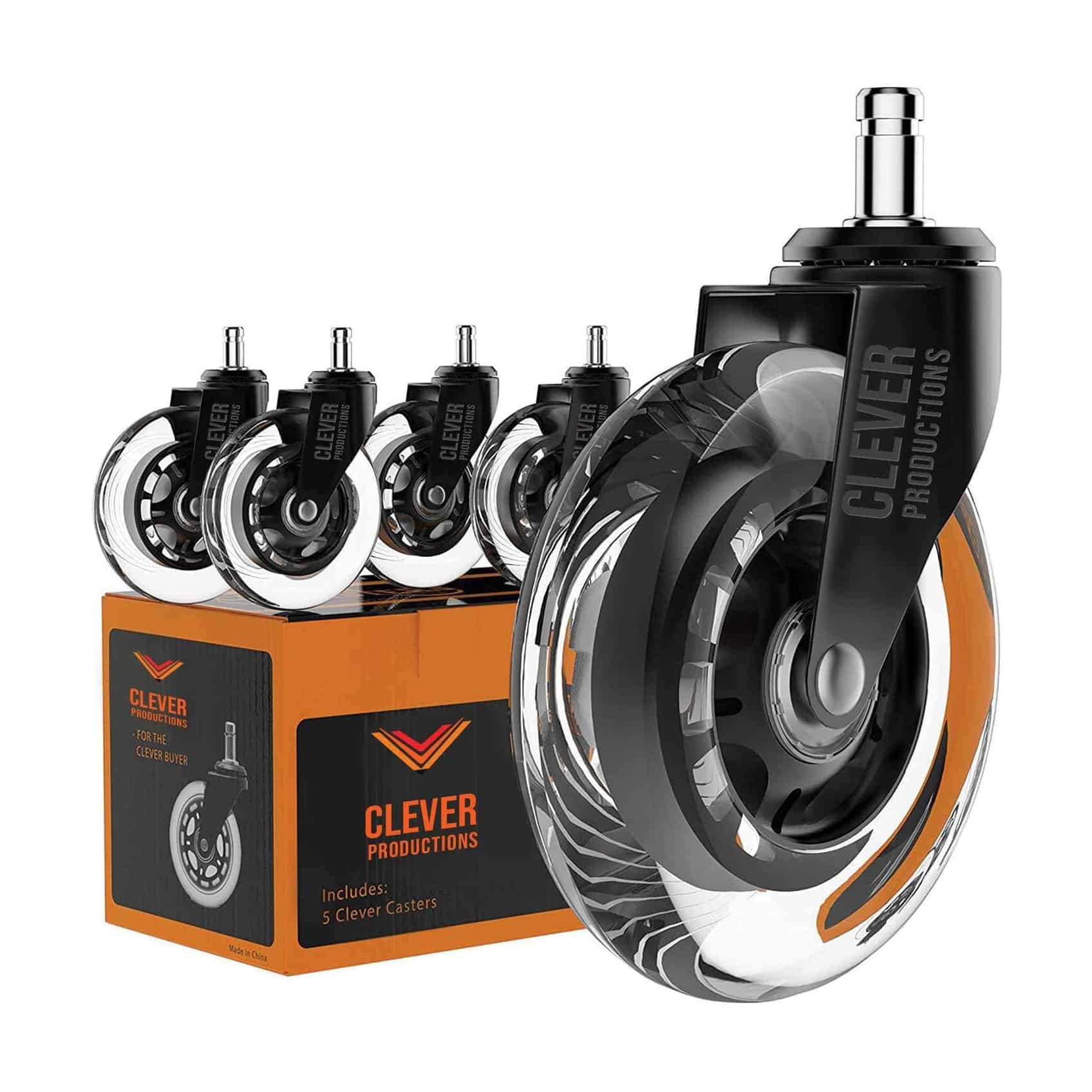 9. Clever Production Caster Office Chair Wheels 