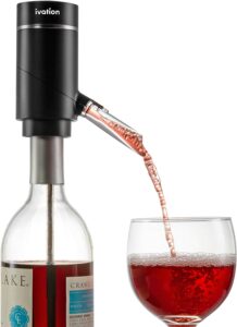 Ivation Electric Wine Aerator and Dispenser ON/OFF Aeration